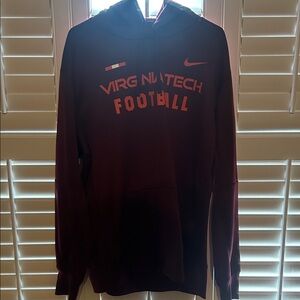 Nike Burgundy Virginia Tech Football Men's Hoodie